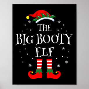 Poster Groupe de jumelage de la famille des elfes de Noël