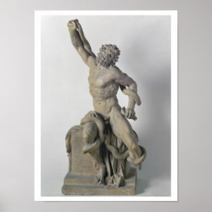 Poster Groupe de Laocoon sans fils, XVIIème siècle (mar
