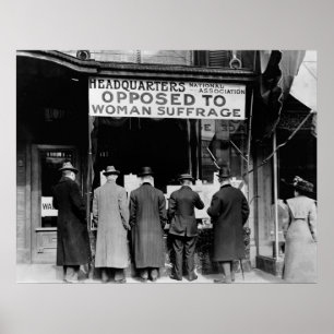 Poster Groupe de lutte contre le suffrage féminin, 1911