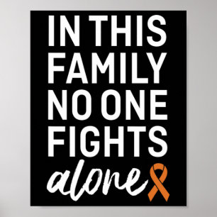 Poster Groupe de soutien à la famille du ruban orange
