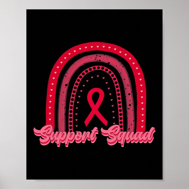 Poster groupe de soutien rouge arc-en-ciel sensibilisatio (Devant)