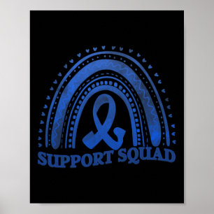 Poster groupe de soutien sensibilisation au diabète ruban