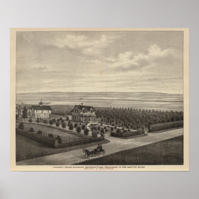 Poster Grove Farm, Hays City, Kansas (Devant)