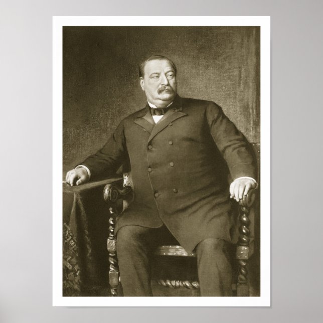 Poster Grover Cleveland, 22e et 24e Président de l'Un (Devant)