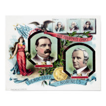 Grover Cleveland et Thomas Hendricks Election Pri