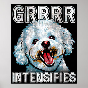Poster Grrr Intensifie Le Mème Drôle De Chien