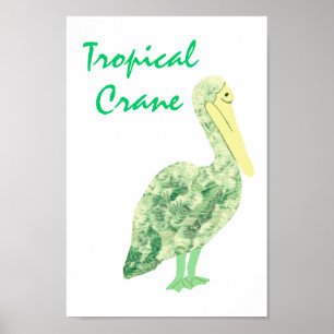 Poster Grue tropicale