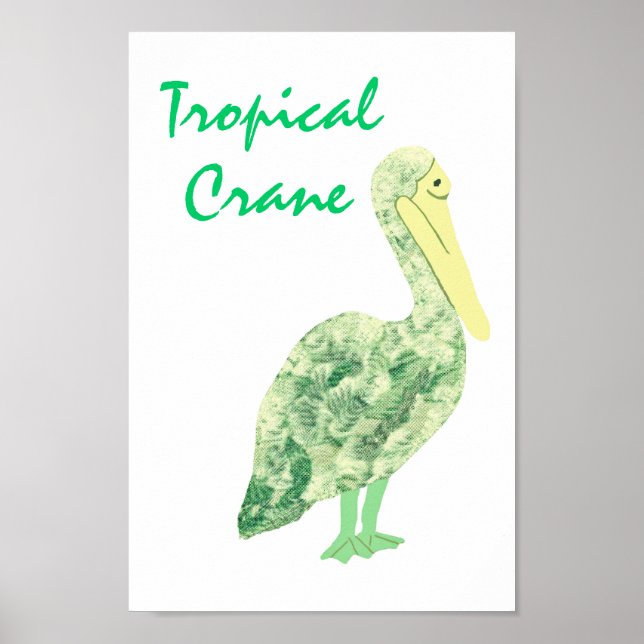 Poster Grue tropicale (Devant)
