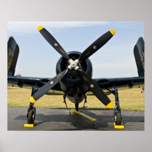 Poster Grumman F8F Bearcat Navy Carrier Fighter sur