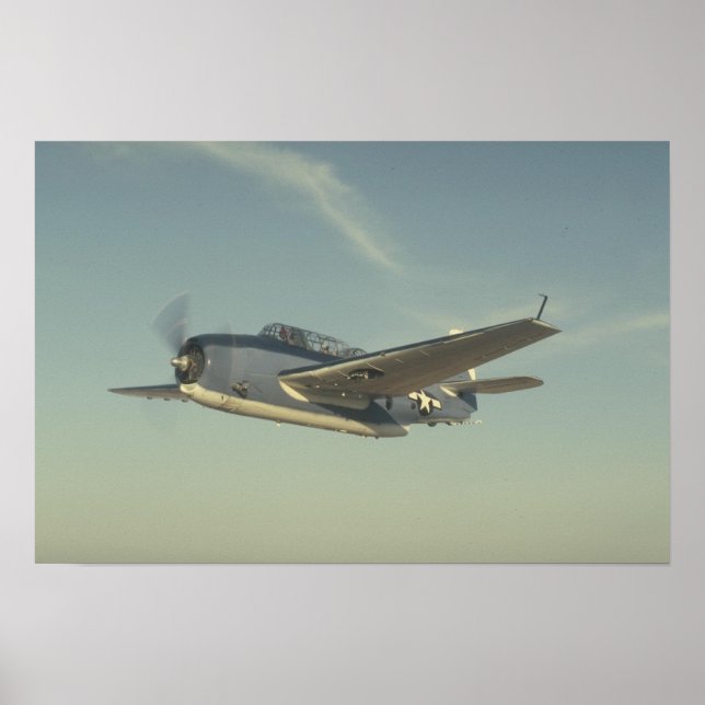 Poster Grumman TBM Avenger Chino Air Museum (Devant)