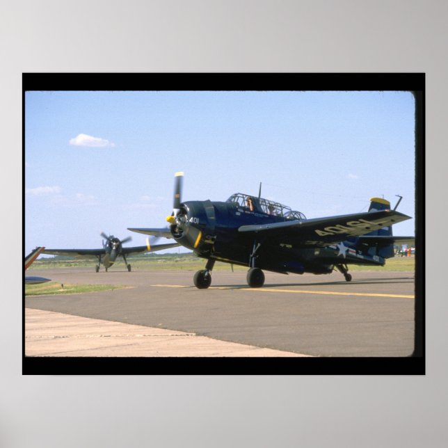 Poster Grumman TBM Avenger. (plans_2ÈME GUERRE MONDIALE (Devant)