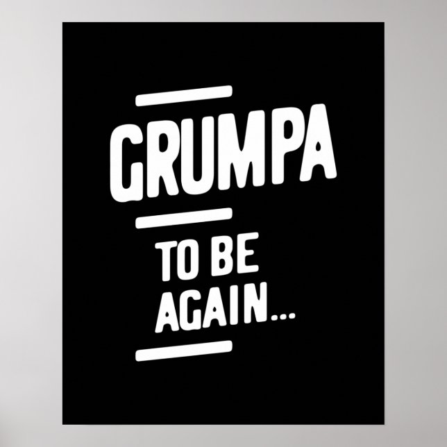 Poster Grumpa sera de nouveau | Cadeau grand-père (Devant)