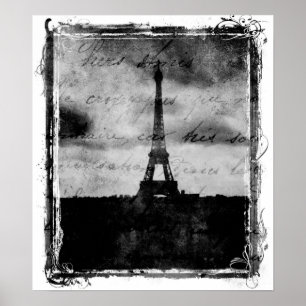 Poster Grunge Edge Paris