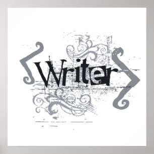 Poster Grunge Writer