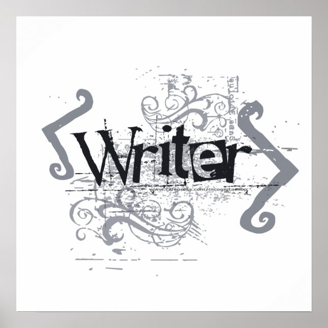 Poster Grunge Writer (Devant)