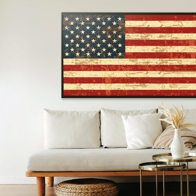 Poster Grungy American FLag (Créateur téléchargé)