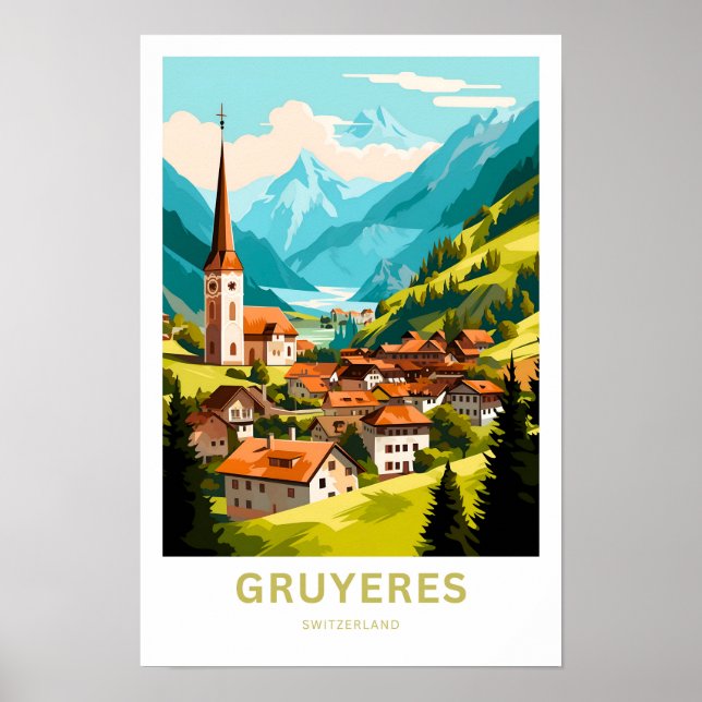 Poster Gruyeres Suisse Imprimer (Devant)