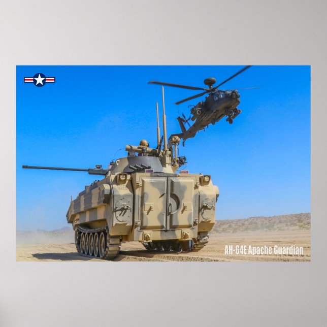 POSTER GUARDIAN APACHE AH-64E (Devant)