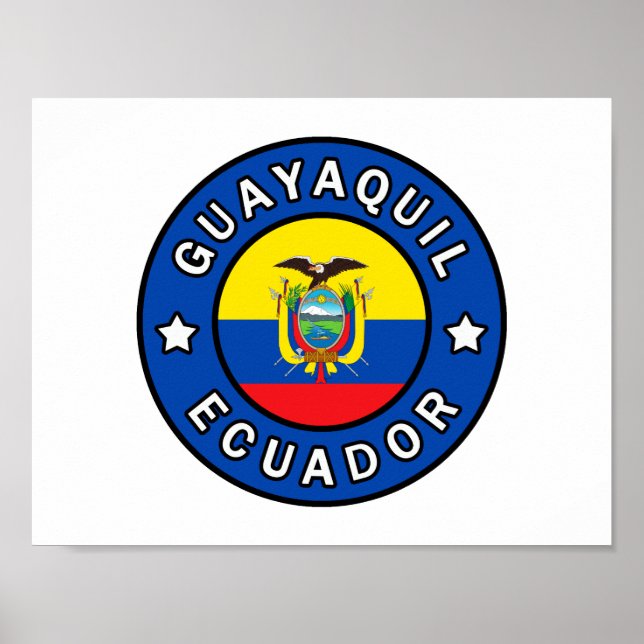 Poster Guayaquil Equateur (Devant)