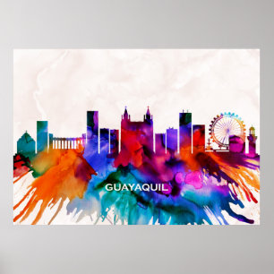 Poster Guayaquil Skyline