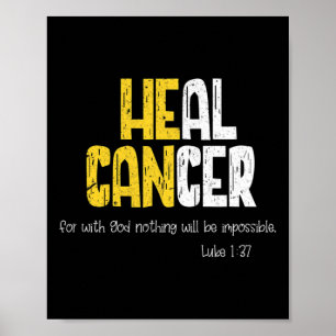 Poster Guérir le cancer Sensibilisation au cancer infanti