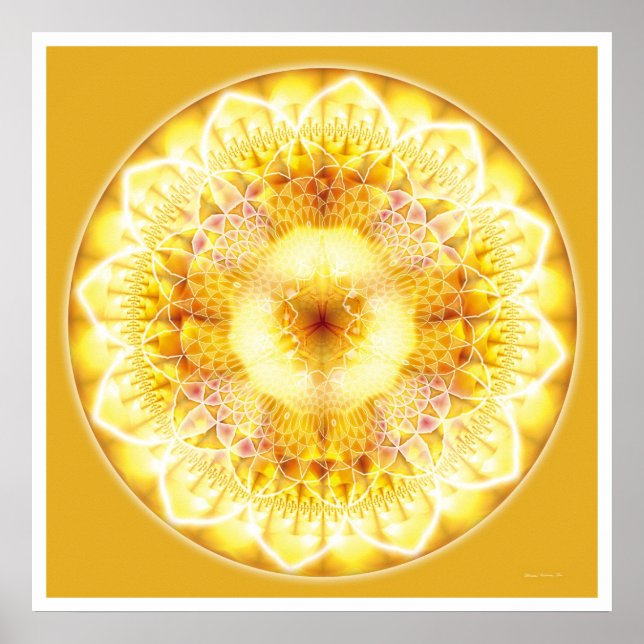 Poster Guérir Mandala 1 (Devant)