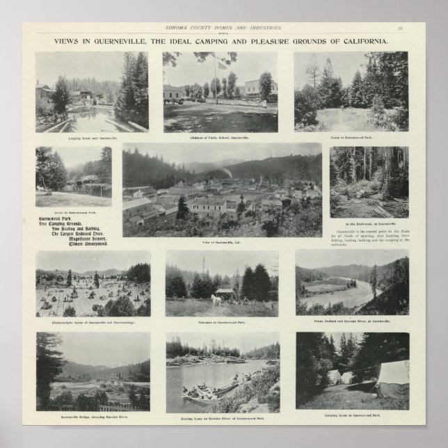 Poster Guerneville, Californie (Devant)