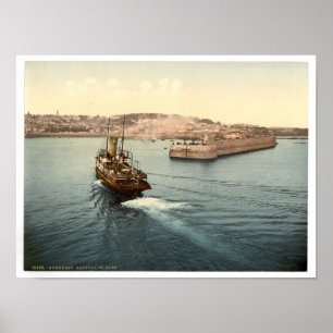POSTER GUERNSEY, ST. PETER'S PORT-PHOTOCHROM PRINT