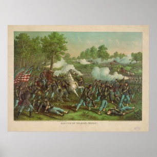 Poster Guerre civile américaine Bataille de Wilson's Cree