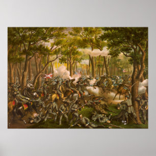 Poster Guerre civile américaine Bataille du désert