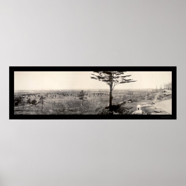 Poster Guerre civile Gettysburg Photo 1909 (Devant)