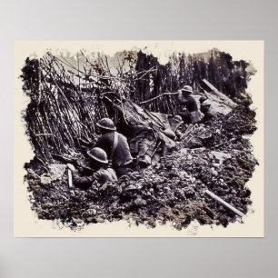 Poster Guerre des tranchées de la Première Guerre mondial