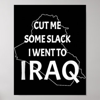 Poster Guerre d'Irak Vétérinaire Patriotique Oif Drôle Ve