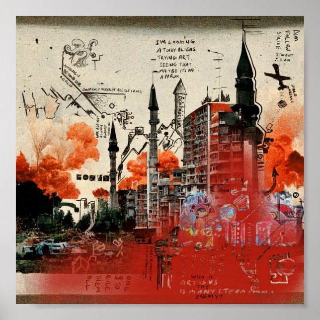 Poster Guerre hybride (Devant)