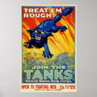 Guerre militaire vintage Recrutement avec un chat