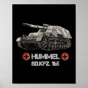 Poster Guerre Mondiale 2 Artillerie allemande auto-propul