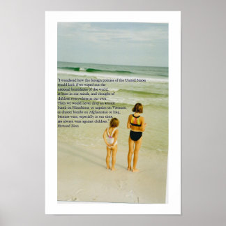Poster guerres contre les enfants