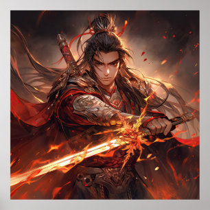 Poster Guerrier chinois