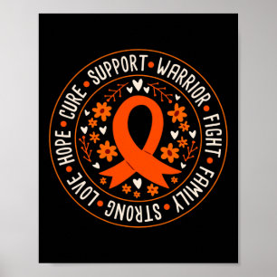 Poster Guerrier combattre Famille Amour Forte Espoir Cure