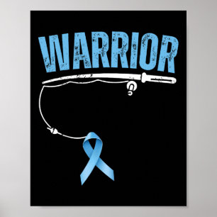Poster Guerrier de la pêche Cancer de la prostate Pêcheur