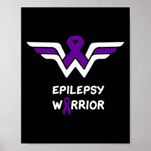 Poster Guerrier de la sensibilisation à l'épilepsie Survi