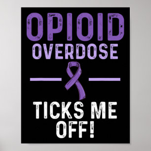 Poster Guerrier de la sensibilisation au surdosage aux op