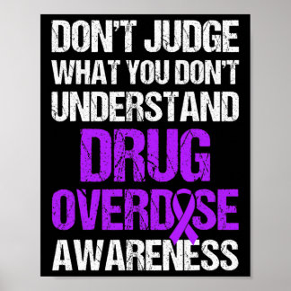 Poster Guerrier de la sensibilisation au surdosage de dro