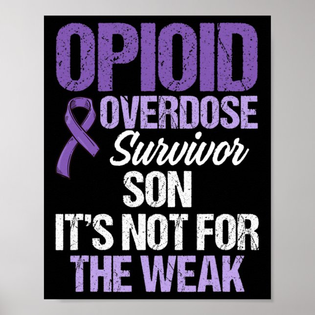 Poster Guerrier de la sensibilisation au surdosage d'opio (Devant)