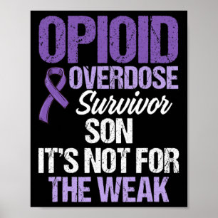 Poster Guerrier de la sensibilisation au surdosage d'opio