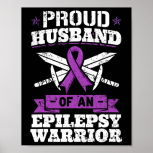 Poster Guerrier de l'épilepsie Husbynd Trouble de crise é