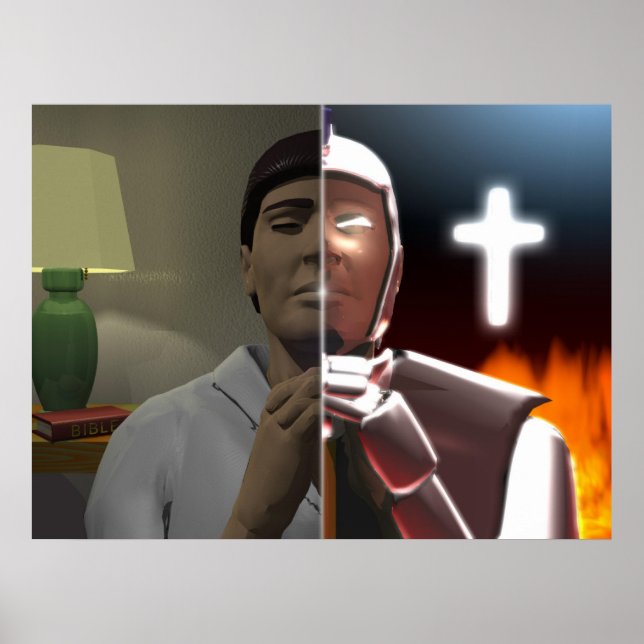 Poster Guerrier de prière (Devant)