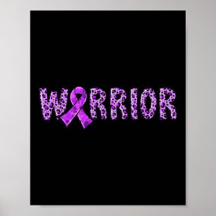 Poster Guerrier de sensibilisation Empreinte de léopard d