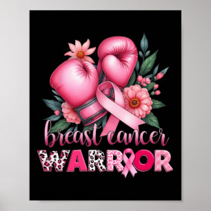 Poster Guerrier du cancer du sein Conscience du cancer du