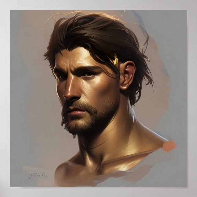 Poster Guerrier grec (Devant)